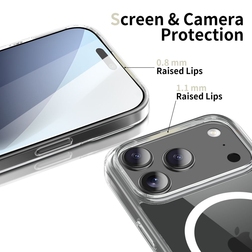Tech-Protect FlexAir Hybrid MagSafe-etui for iPhone 17 Pro - Klar
