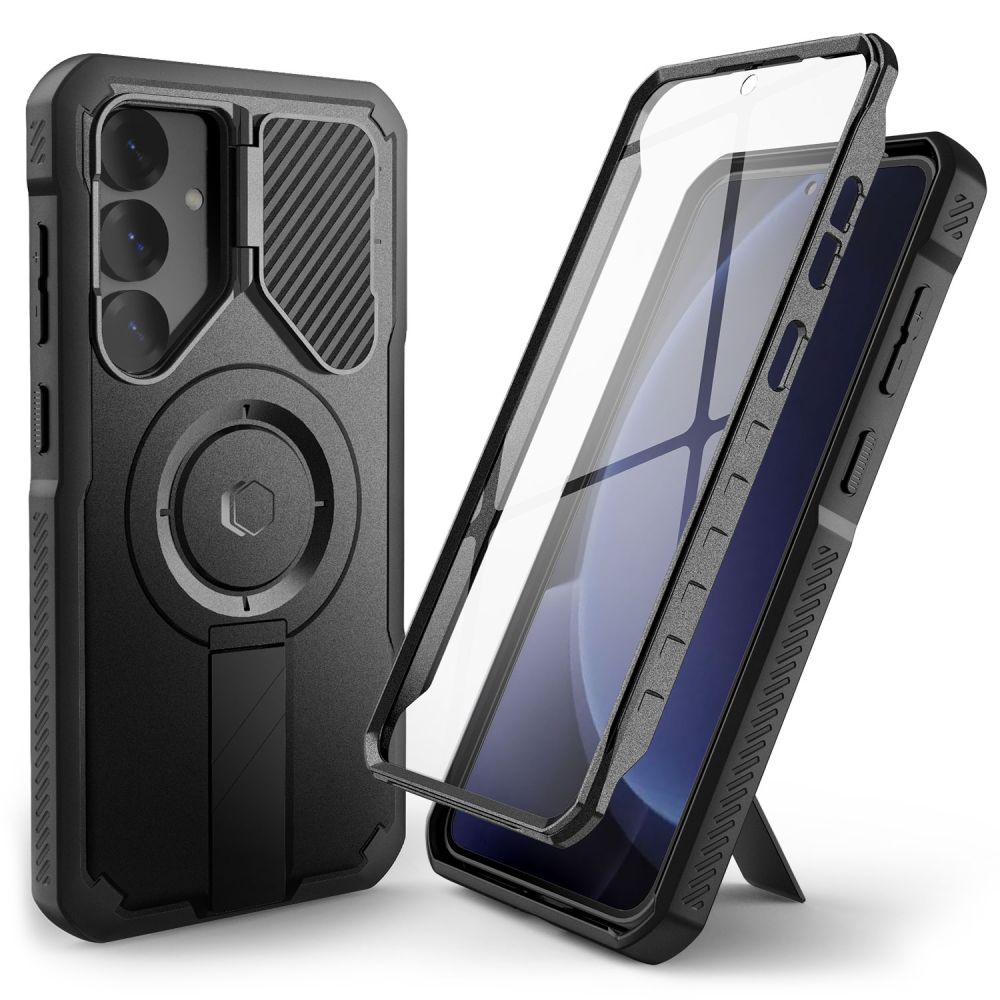 Tech-Protect Kevlar MagSafe+-etui for Samsung Galaxy S25 - Svart