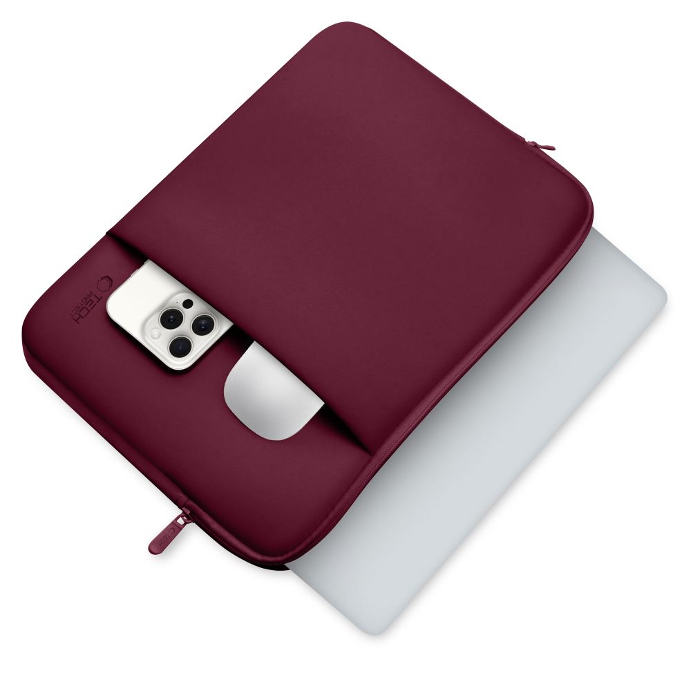 Tech-Protect Neopren 14" veske for bærbar PC - Burgundy