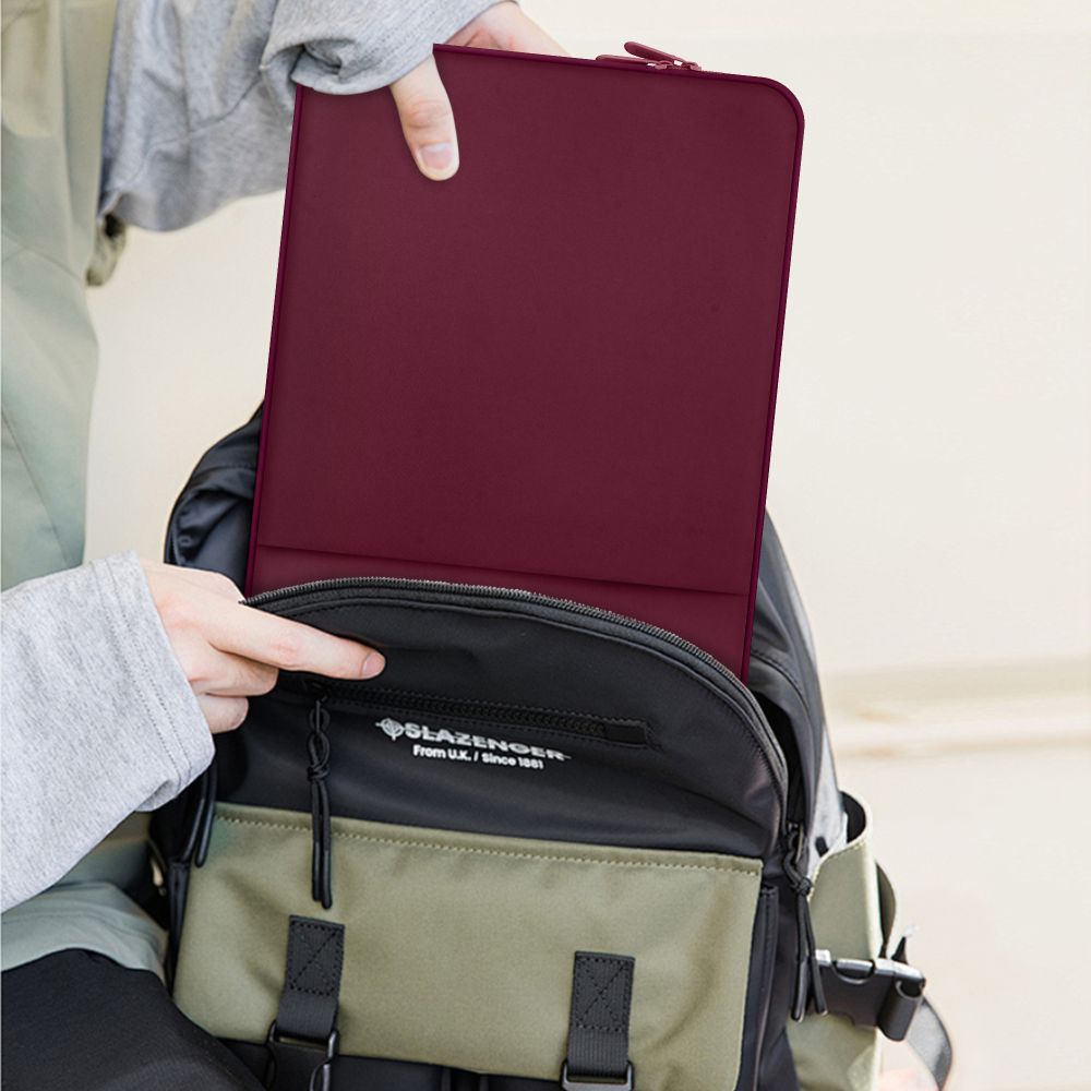 Tech-Protect Neopren 14" veske for bærbar PC - Burgundy