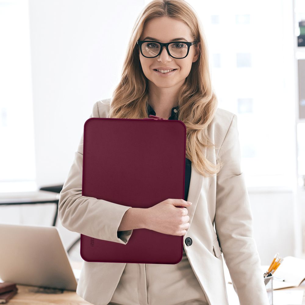 Tech-Protect Neopren 14" veske for bærbar PC - Burgundy