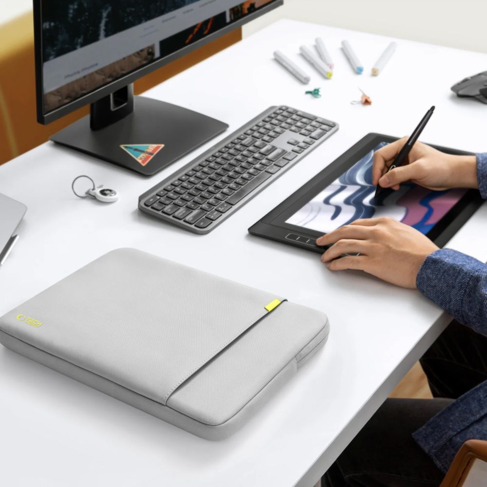 Tech-Protect Defender Laptop-veske 15-16" - grå
