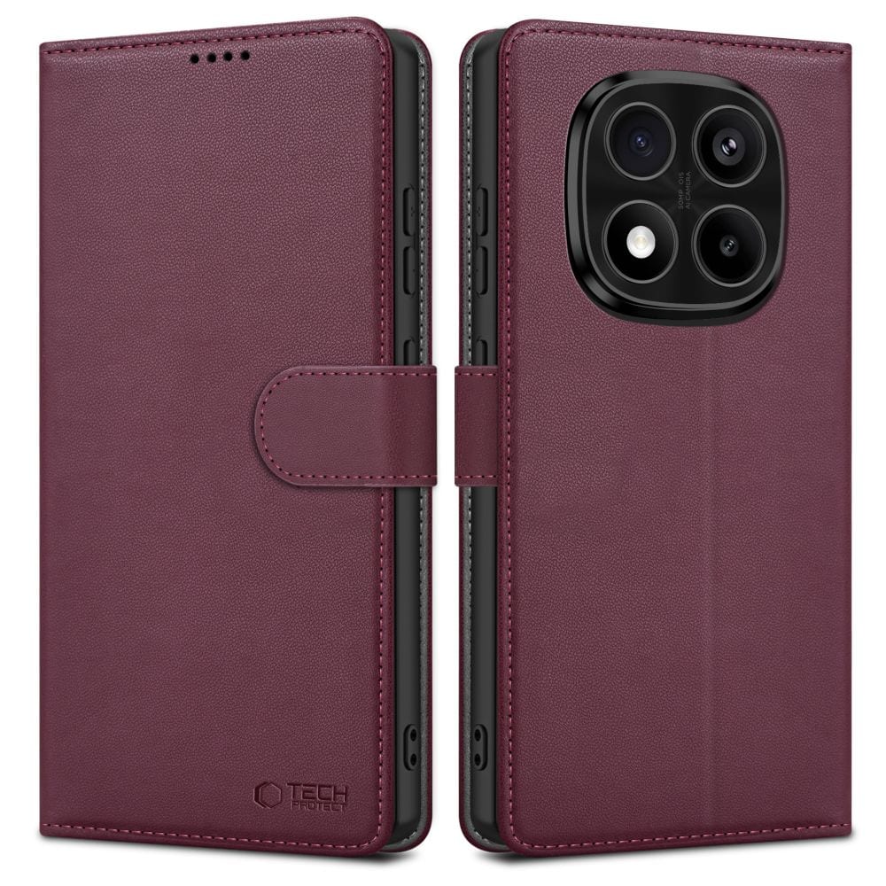 Tech-Protect lommebokveske til Xiaomi Redmi Note 14 Pro 5G / 14 Pro+ 5G / Poco X7 5G - Burgundy