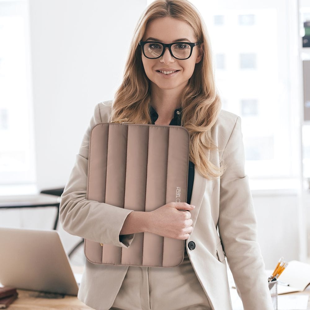 Tech-Protett Fluffy Laptop-veske 13-14 - Brun