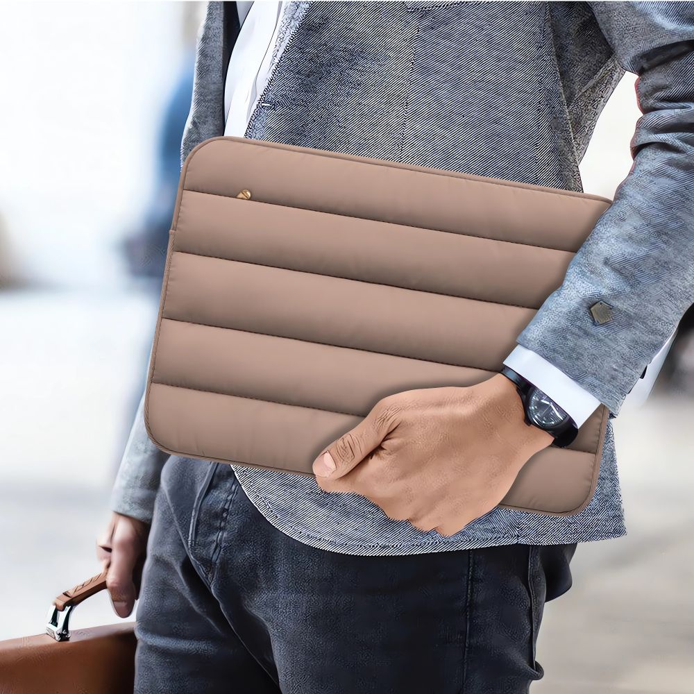 Tech-Protett Fluffy Laptop-veske 13-14 - Brun