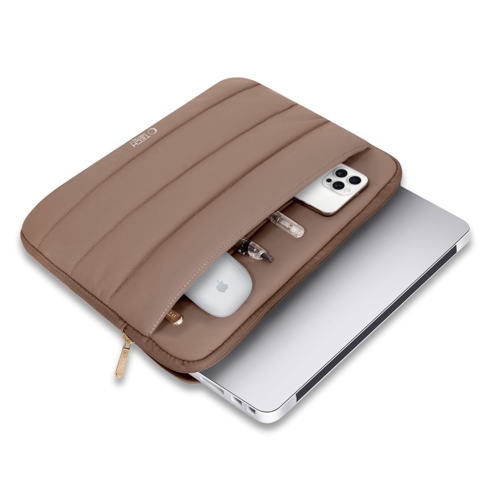 Tech-Protett Fluffy Laptop-veske 13-14 - Brun