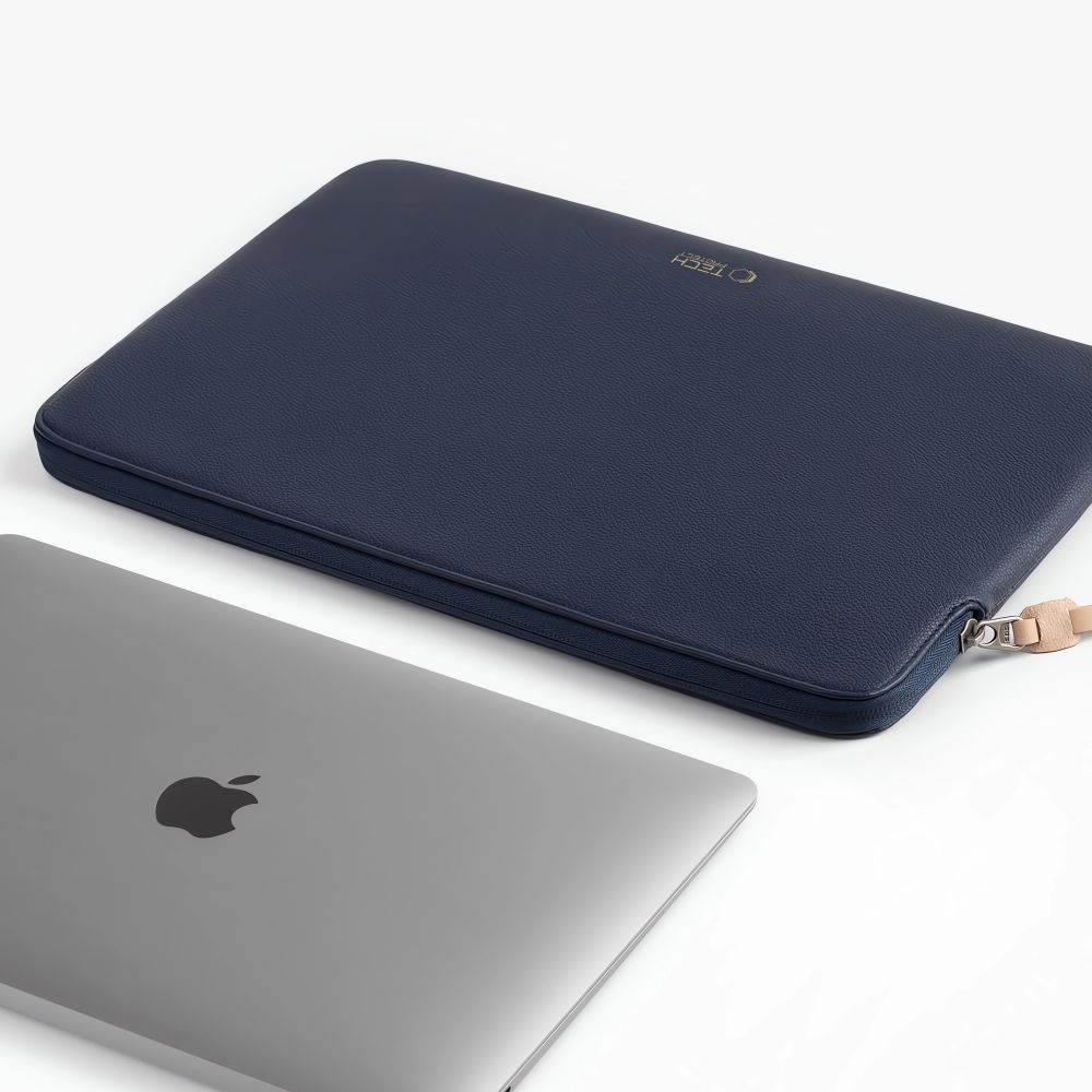Tech-Protect Fleece Laptop-veske 13-14" - blå