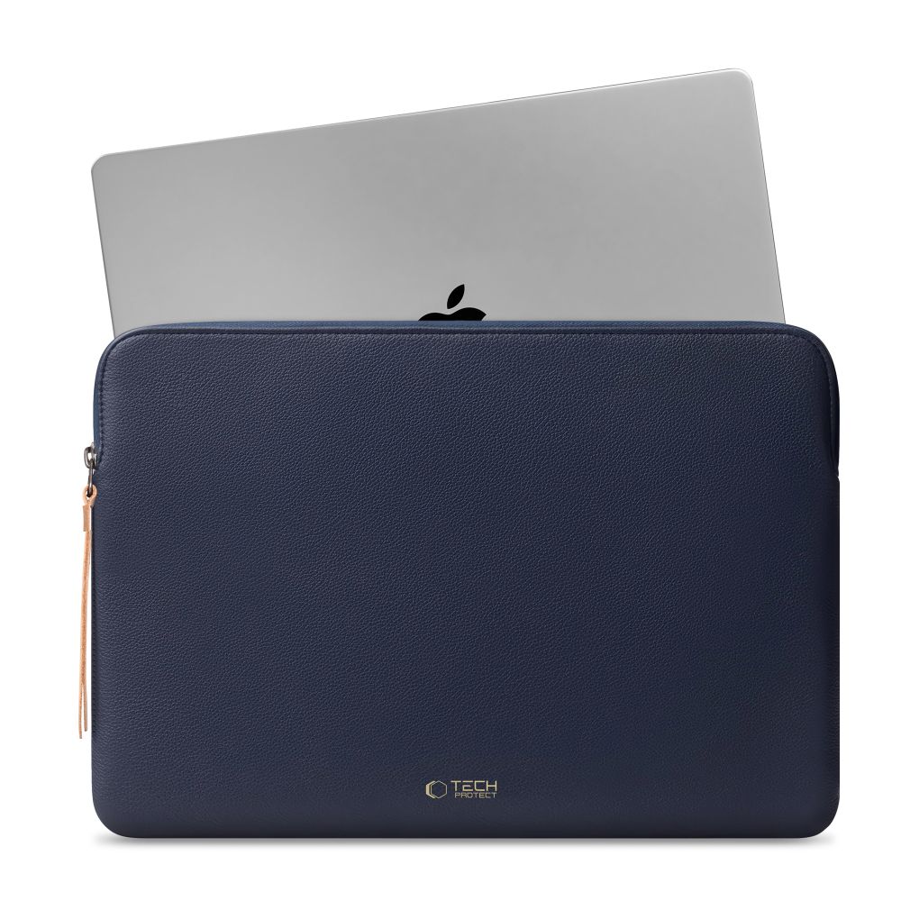 Tech-Protect Fleece Laptop-veske 15-16 - marineblå