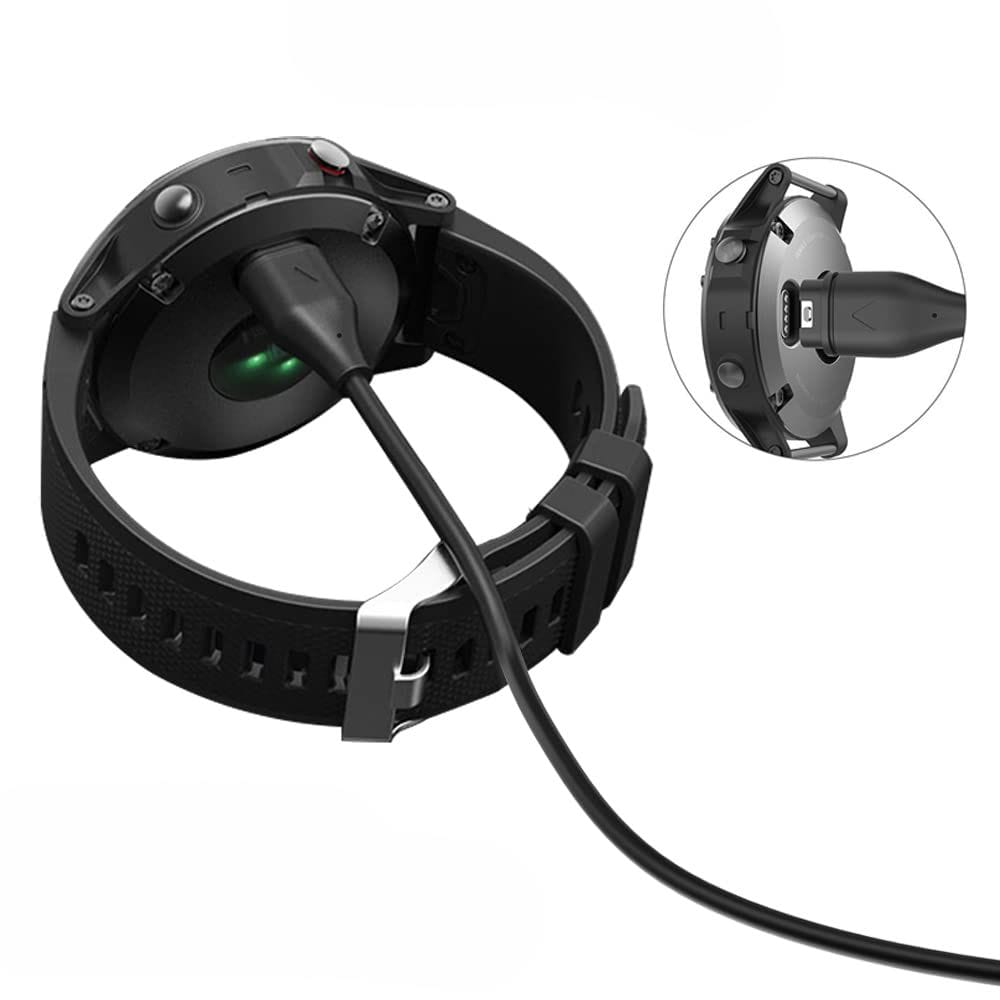 Tech-Protect MC04 UltraBoost USB-A-kabel for Garmin-klokke 1 m - svart