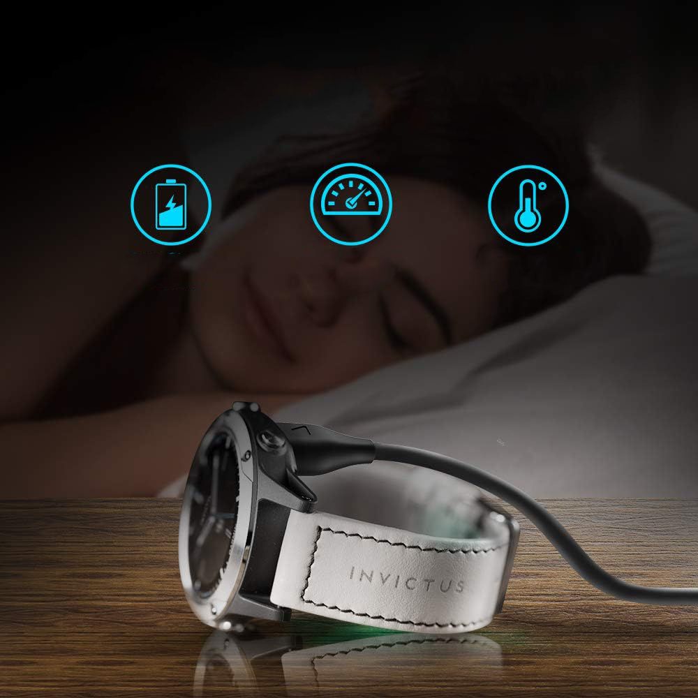 Tech-Protect MC04 UltraBoost USB-A-kabel for Garmin-klokke 1 m - svart