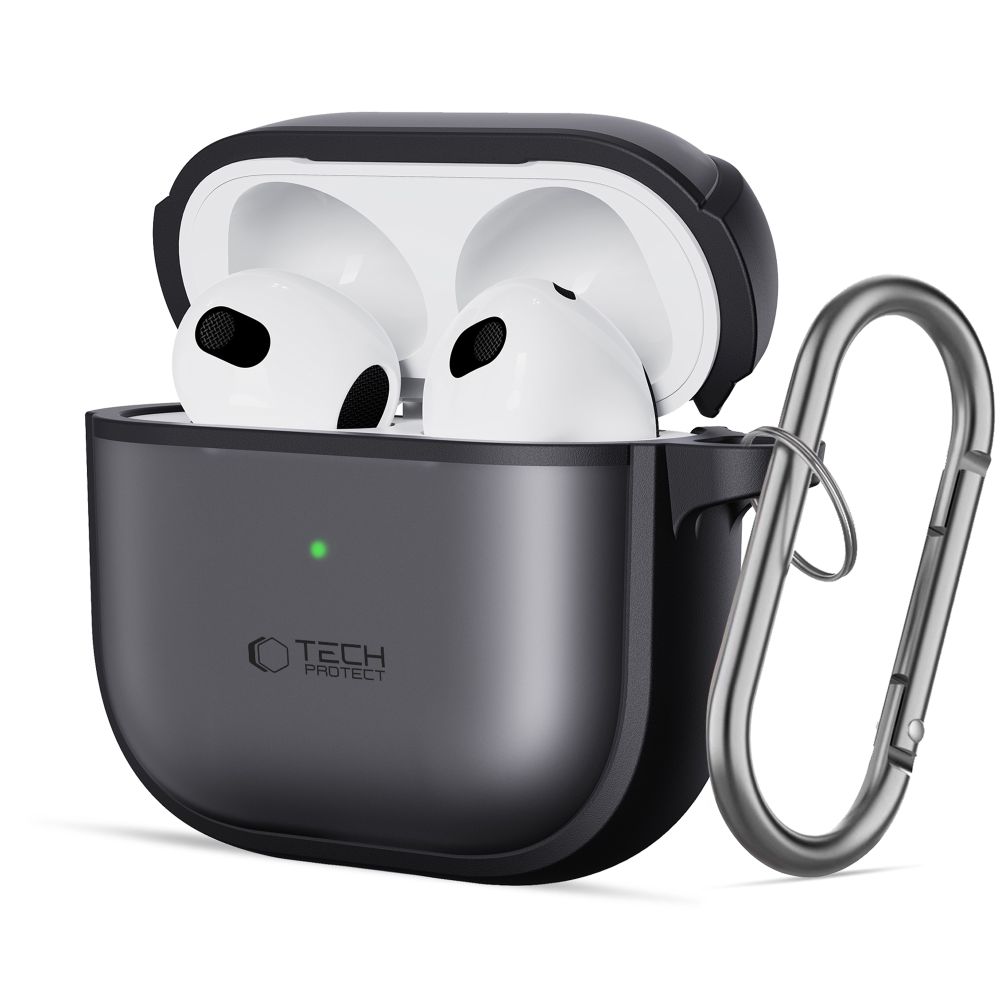 Tech-Protect Slim Hook-etui for AirPods 4 - Svart