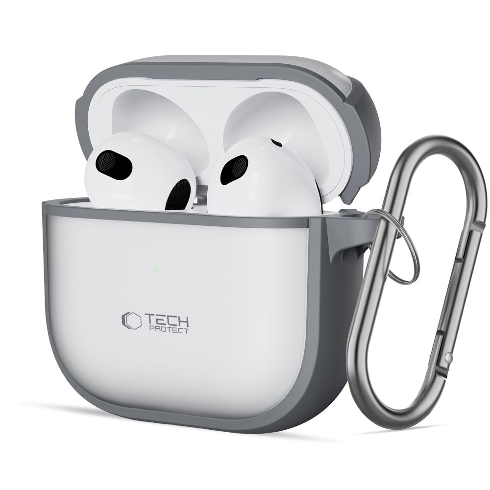 Tech-Protect Slim Hook-etui for AirPods 4 - Grå
