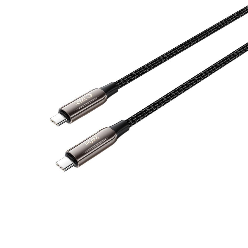 Tech-Protect UB10T Ultraboost USB-C PD240W/QC4.0-kabel 100 cm - svart