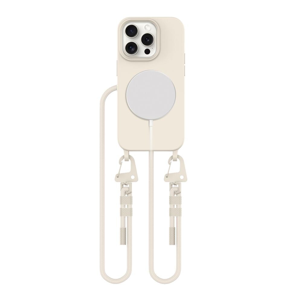 Tech-Protect MagNecklace MagSafe iPhone 14 Pro-etui - Beige