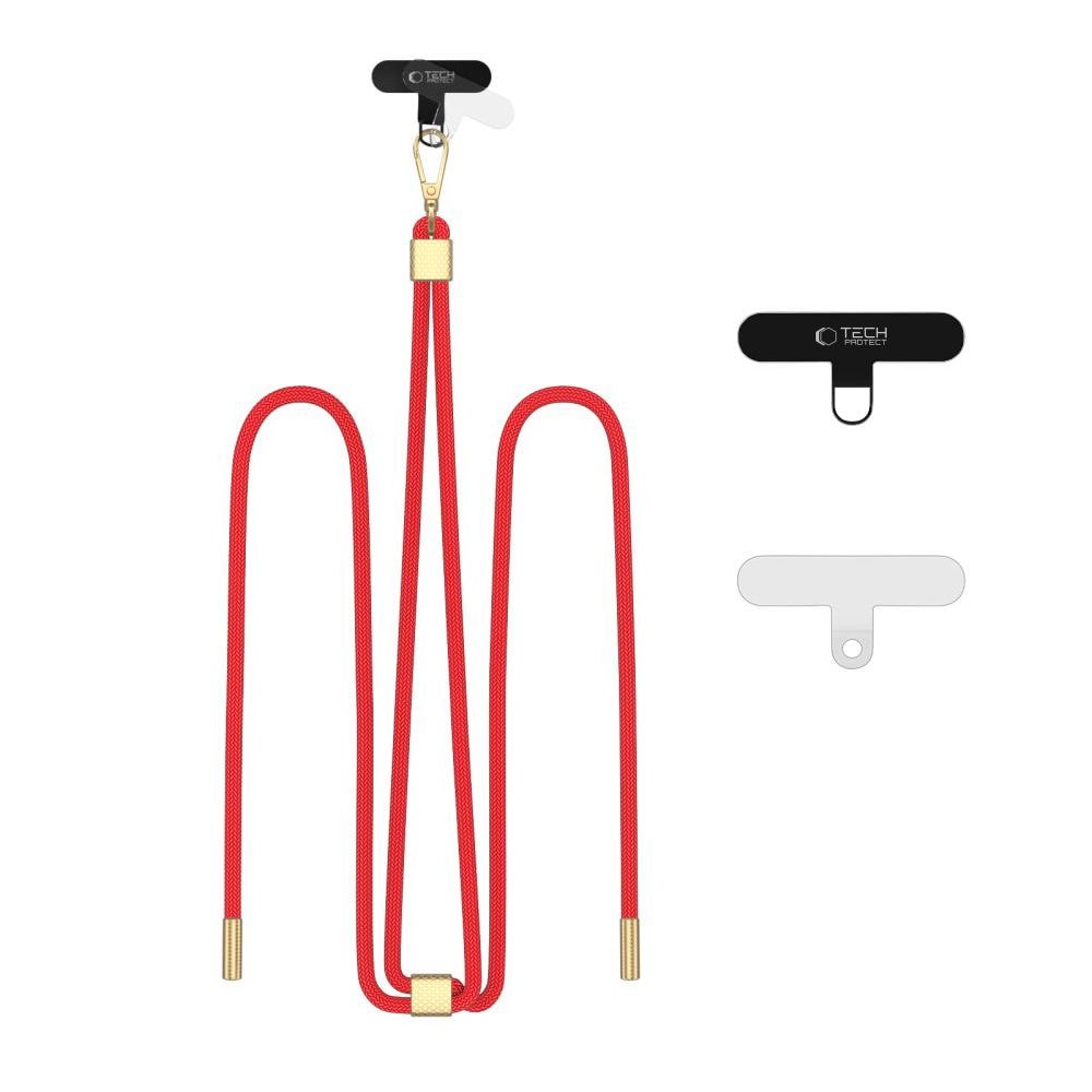 Tech-Protect C2S Rope Crossbody Strap Leash - rød