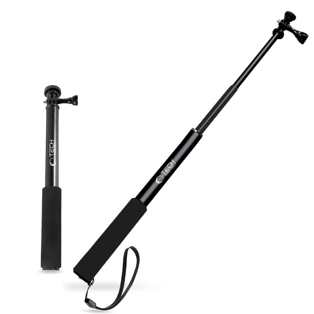 Tech-Protect GA100 Monopad & Selfie Stick for GoPro / DJI - Svart