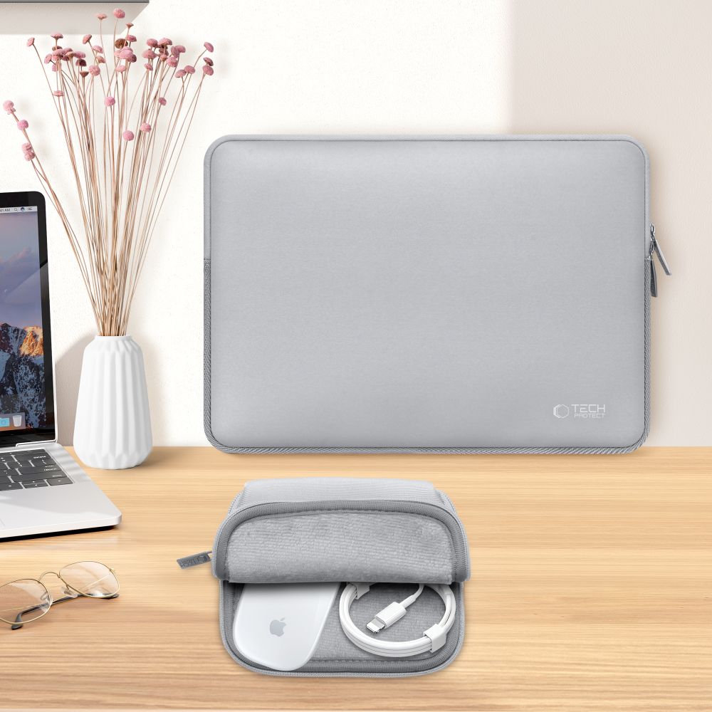 Tech-Protect Neoslim 13-14" veske for bærbar PC - grå