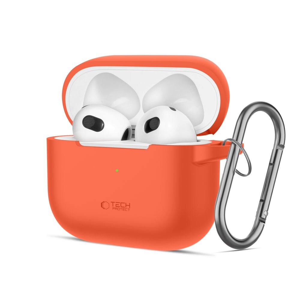 Tech-Protect silikonkroketui for Apple AirPods 3 - Oransje