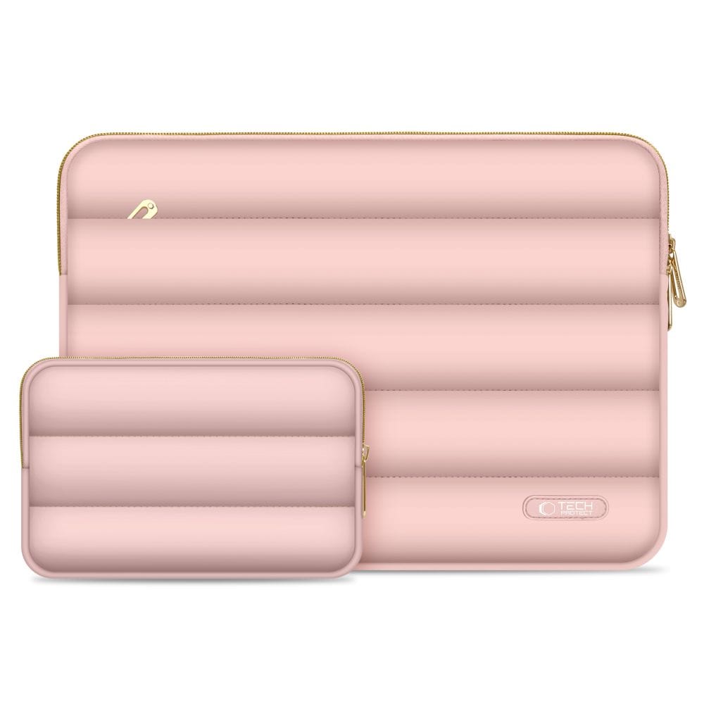 Tech-Protect Puffy Laptop-veske 13-14 - Rosa