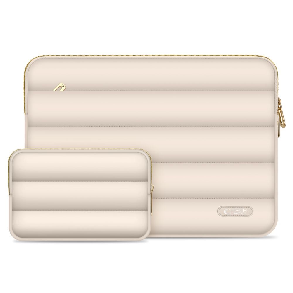Tech-Protect Puffy 13-14 Laptop-veske - Beige