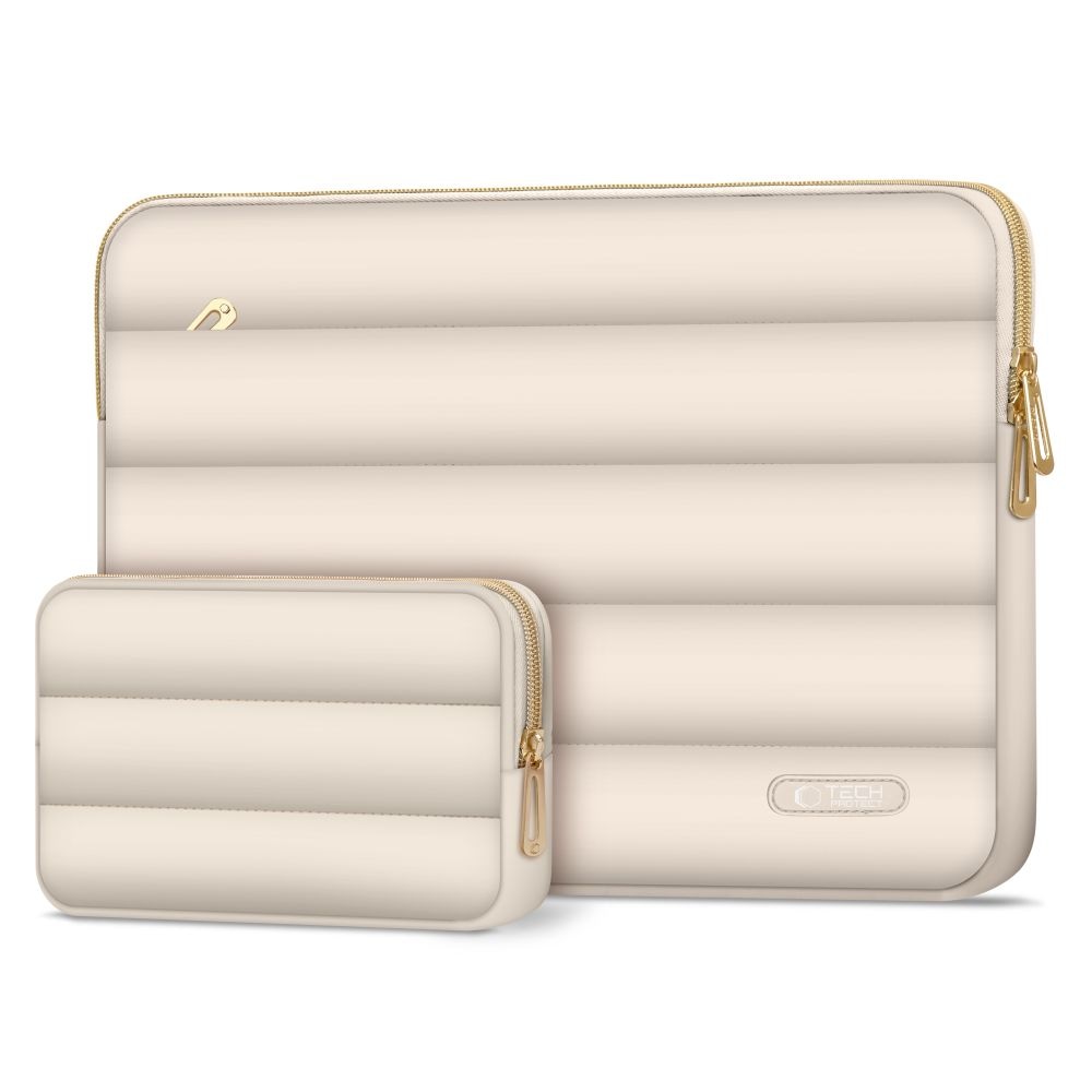 Tech-Protect Puffy 13-14 Laptop-veske - Beige