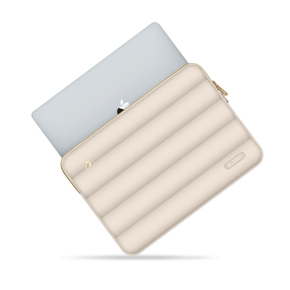Tech-Protect Puffy 13-14 Laptop-veske - Beige
