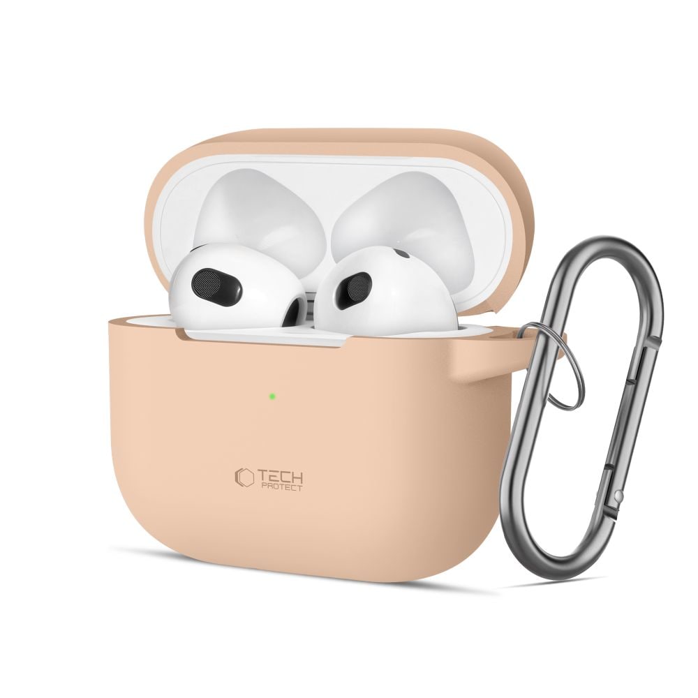 Tech-Protect silikonkroketui for Apple AirPods 3 - Beige