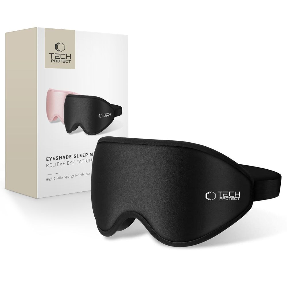 Tech-Protect Eyeshade Sleep Mask - svart