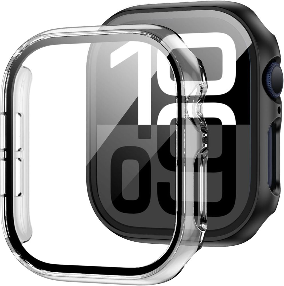 Tech-Protect Defense360 herdet glassdeksel for Apple Watch 10 (46mm) - Klar