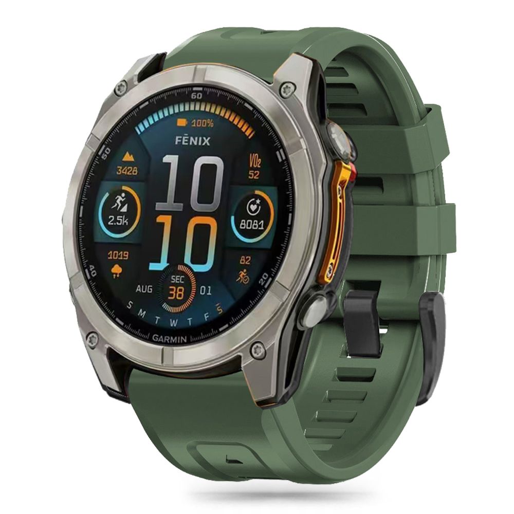 Tech-Protect silikonrem til Garmin Fenix 5S / 5S PLUS / 6S / 6S Pro / 7S / 8 (43MM) - Grønn