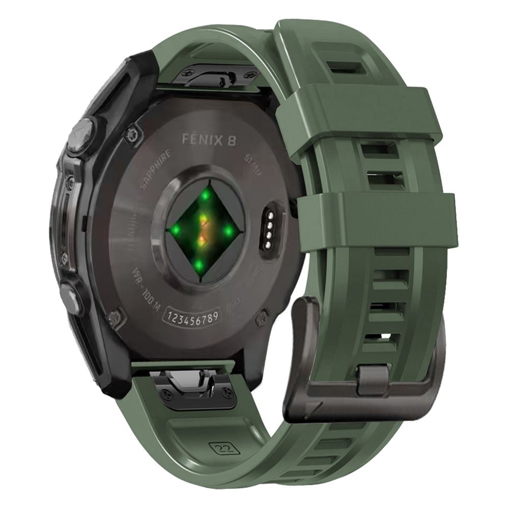 Tech-Protect silikonrem til Garmin Fenix 5S / 5S PLUS / 6S / 6S Pro / 7S / 8 (43MM) - Grønn