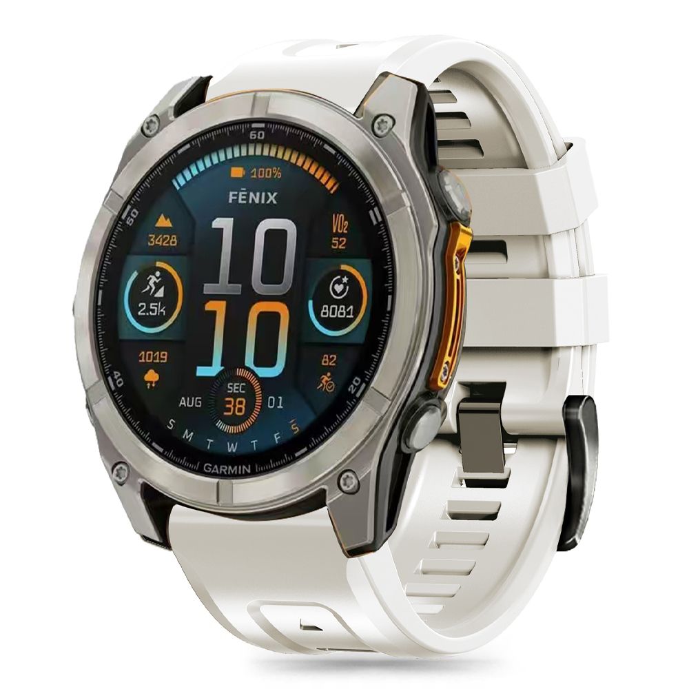 Tech-Protect silikonrem til Garmin Fenix 5S / 5S PLUS / 6S / 6S Pro / 7S / 8 (43MM) - Titan