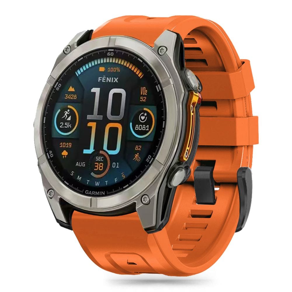 Tech-Protect silikonrem til Garmin Fenix 5S / 5S PLUS / 6S / 6S Pro / 7S / 8 (43MM) - Oransje