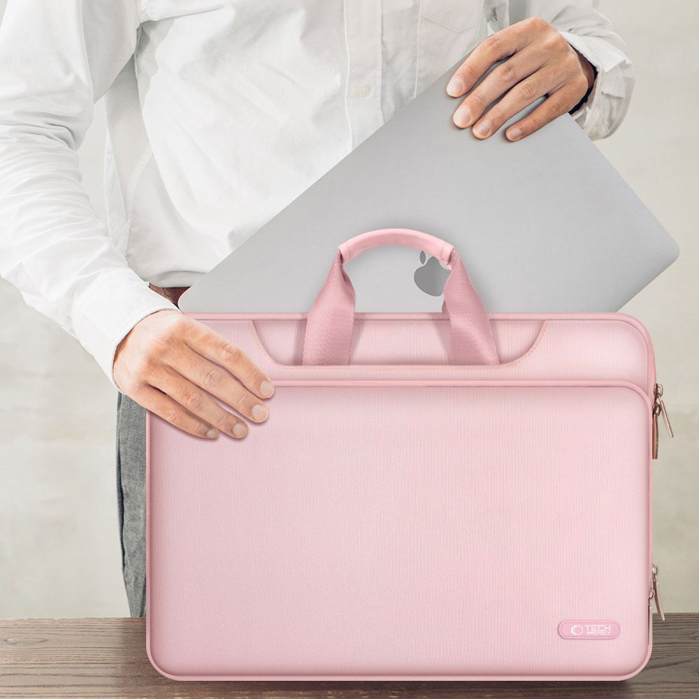 Tech-Protect Pocket 15-16 Laptop-veske - rosa