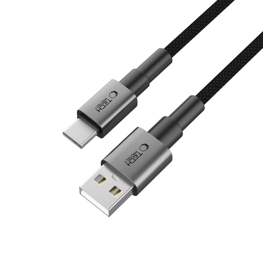 Tech-Protect UltraBoost DNA USB-A / USB-C-kabel 15W/3A 100 cm - grå