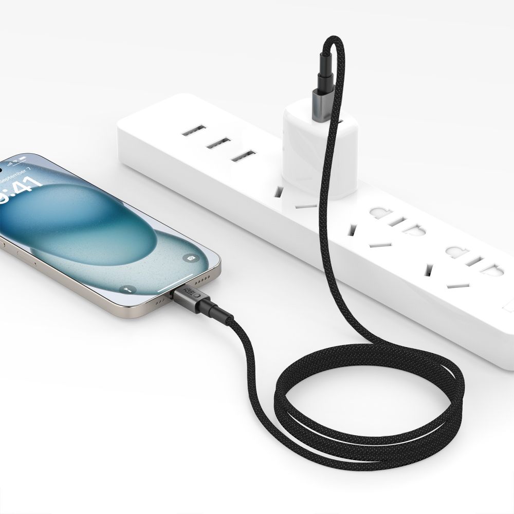 Tech-Protect UltraBoost DNA USB-A / USB-C-kabel 15W/3A 100 cm - grå