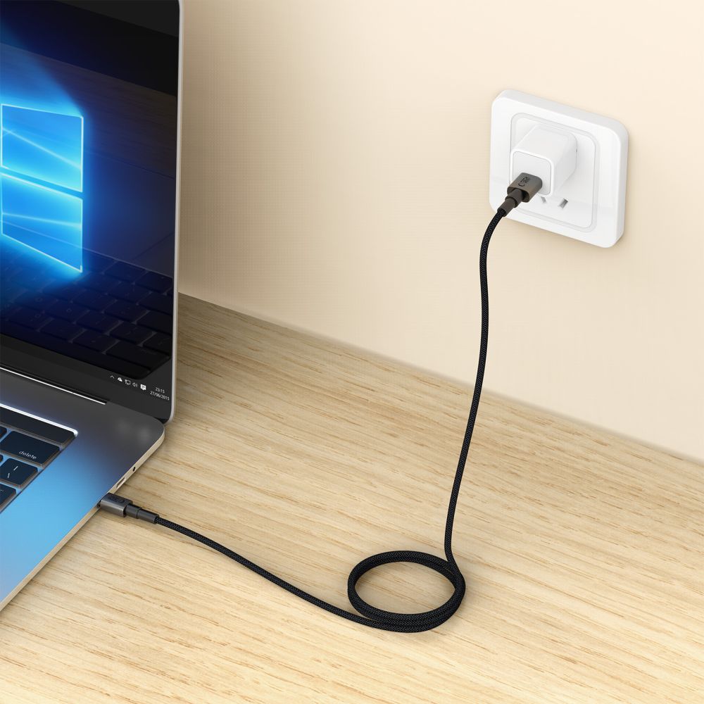 Tech-Protect UltraBoost DNA USB-A / USB-C-kabel 15W/3A 100 cm - grå