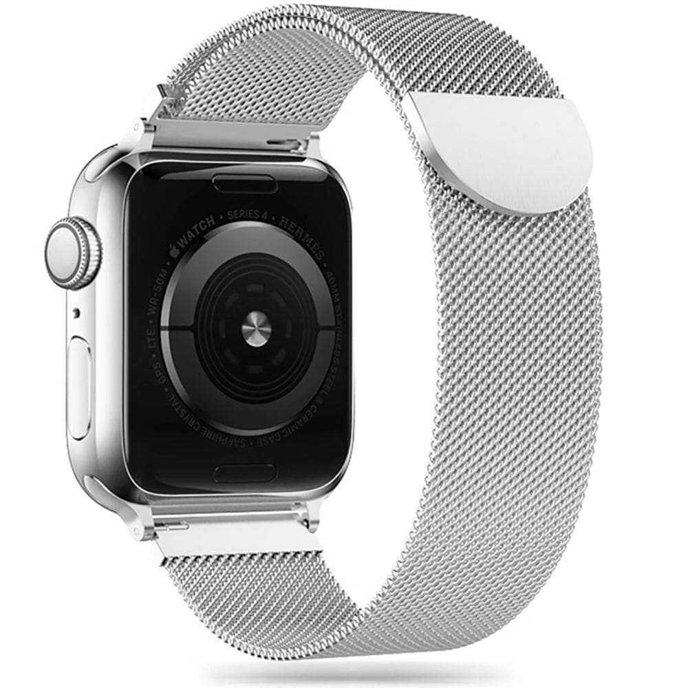 Tech-Protect Milanese Band for Apple Watch 4-9 / SE / Ultra 1/2 (42/44/45/49 mm) - Silver