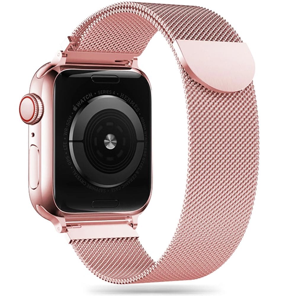 Tech-Protect Milanese Band for Apple Watch 4-9, SE, Ultra 1/2 (42/44/45/49 mm) - Rosa