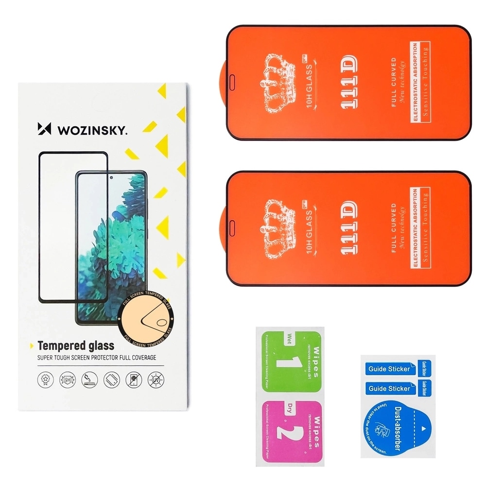 Wozinsky Fullt limt herdet glass for Samsung Galaxy M16, 2-pk