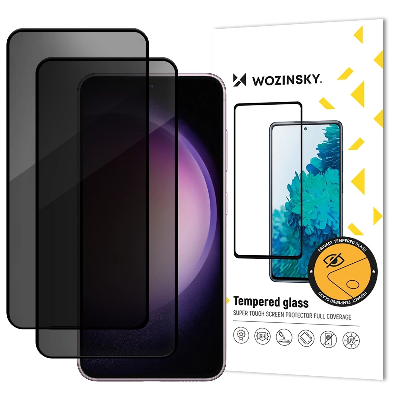 Wozinsky Privacy Glass herdet glass for Xiaomi POCO M7, 2-pakning