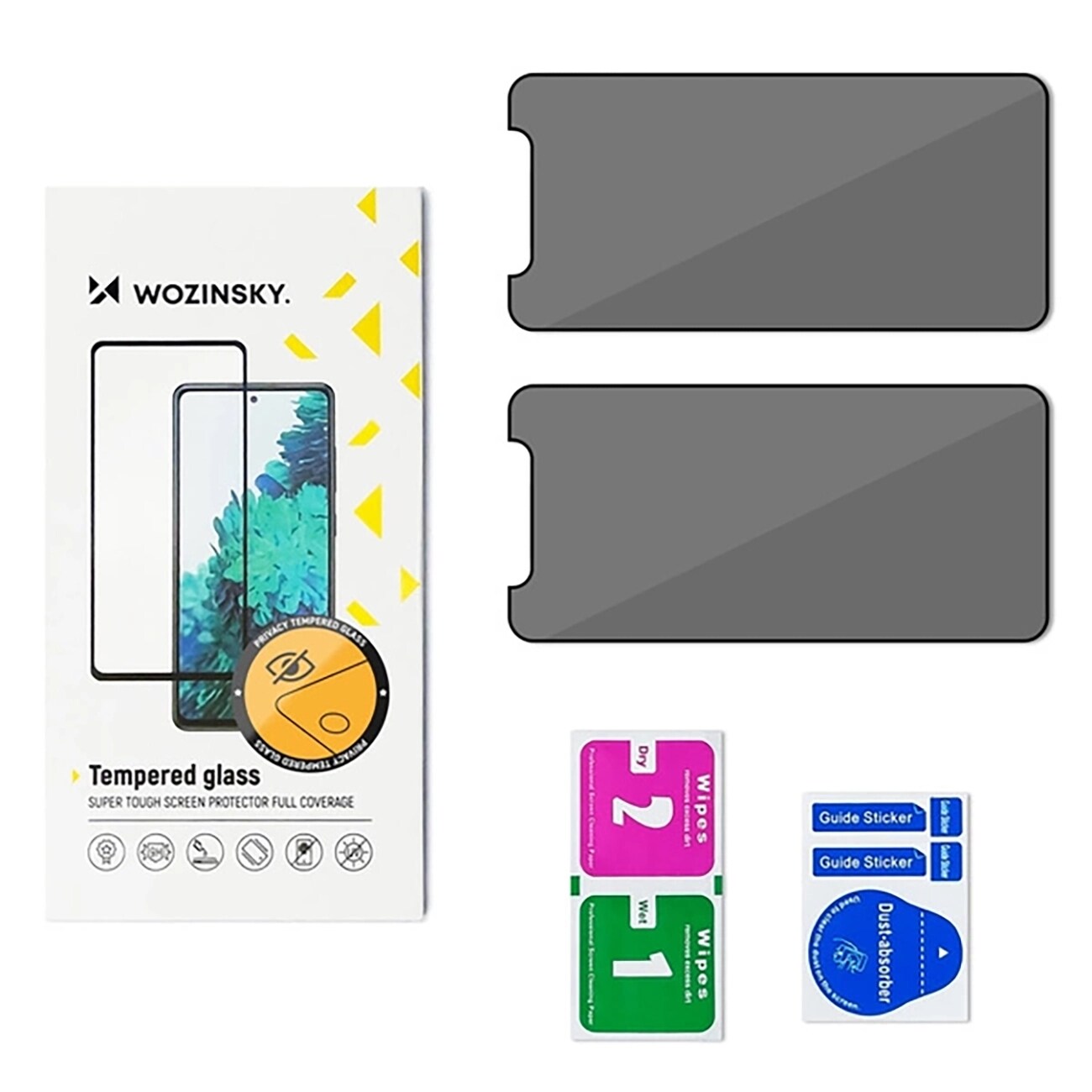 Wozinsky Privacy Glass herdet glass for Xiaomi POCO M7, 2-pakning