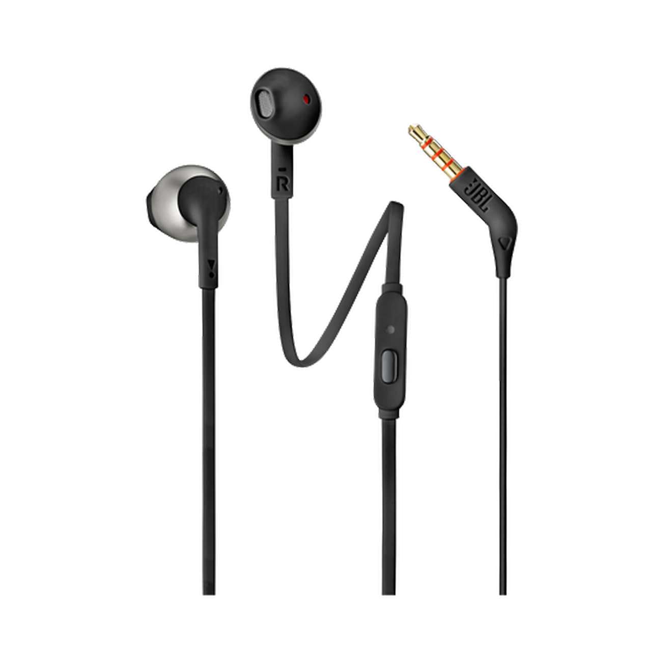 JBL T205 Wired In-Ear-hodetelefoner Mini Jack 3,5 mm - svart