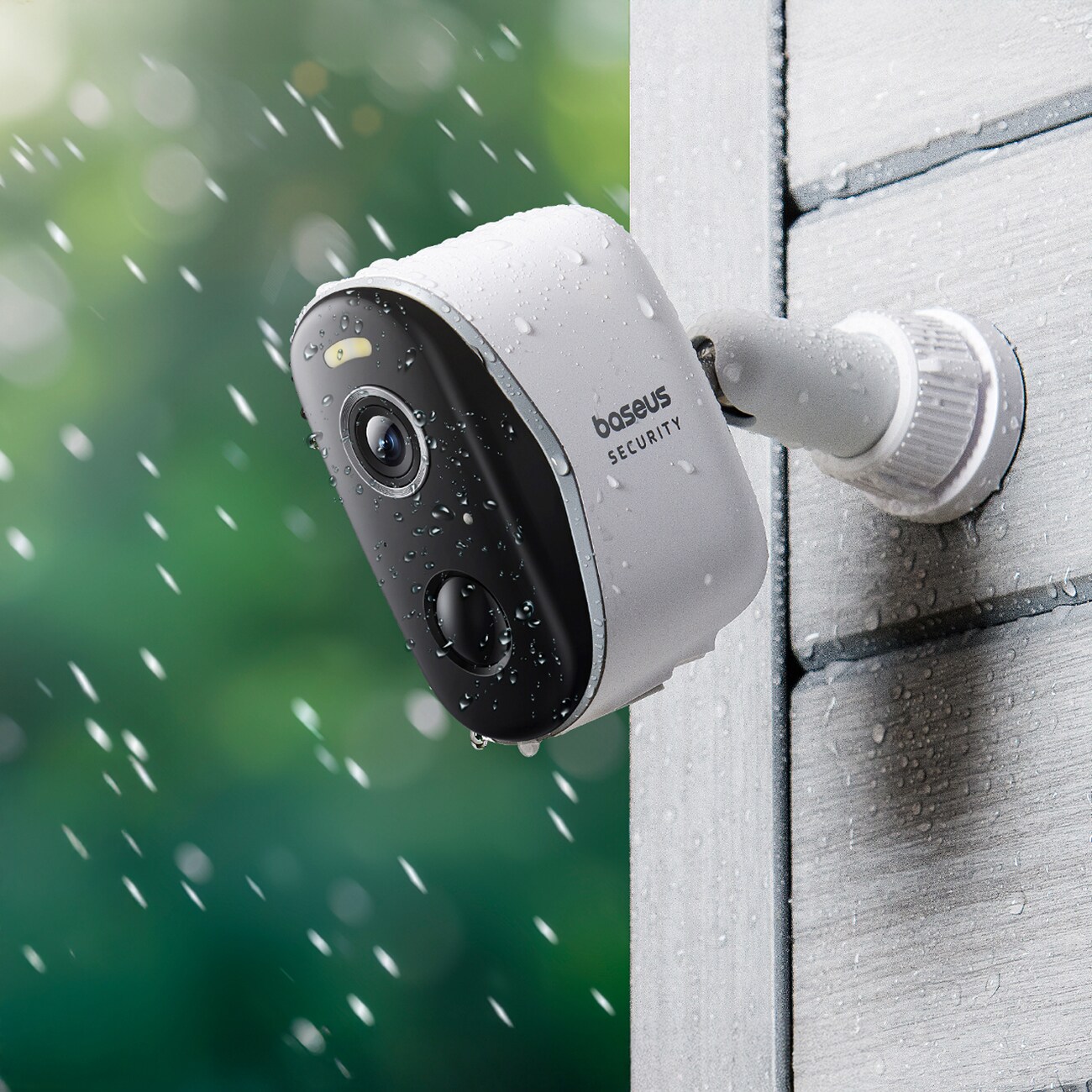 Baseus Security N1 Plus Dual 2K utendørs overvåkingssett (2 kameraer) - hvit