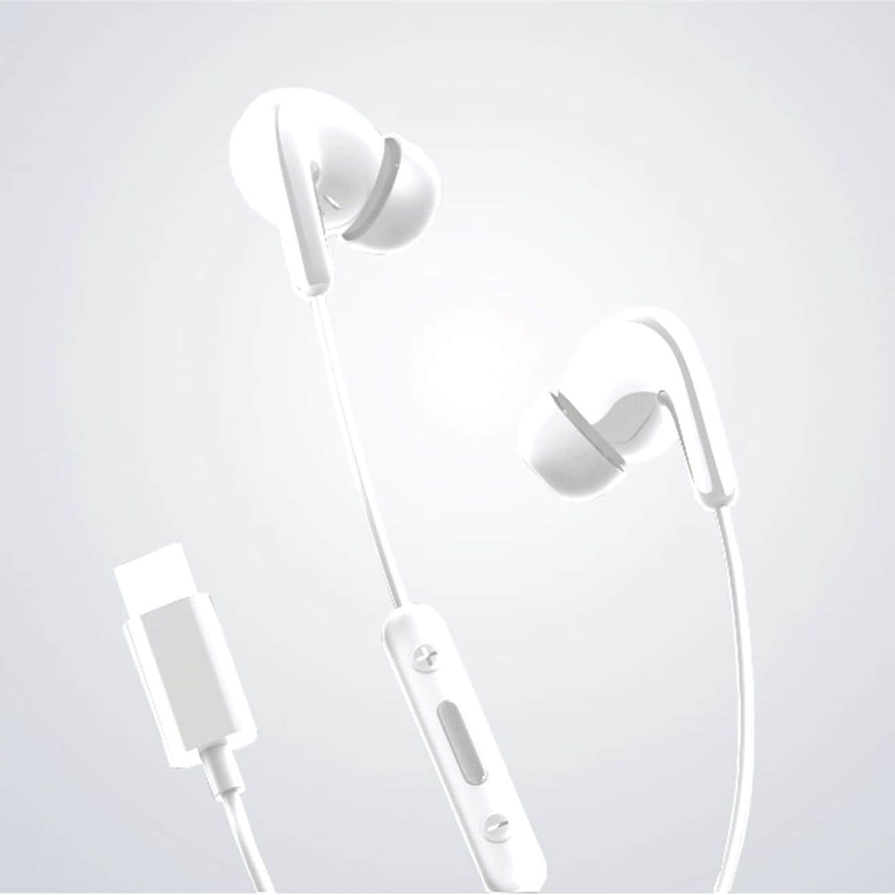 Xiaomi BHR8931GL In-Ear hodetelefoner med ledning USB-C med fjernkontroll - Hvit