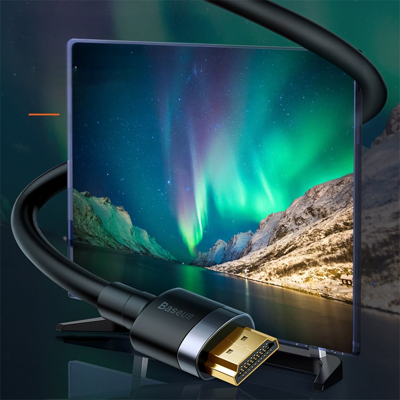 Baseus Cafule 4K HDMI-kabel 5 m - svart