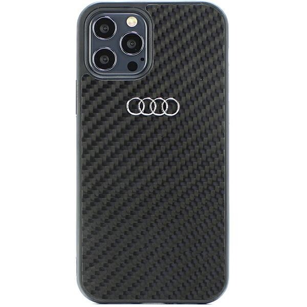 Audi Carbon Fiber iPhone 12/12 Pro 6,1" svart/svart hardcase AU-TPUPCIP12P-R8/D2-BK