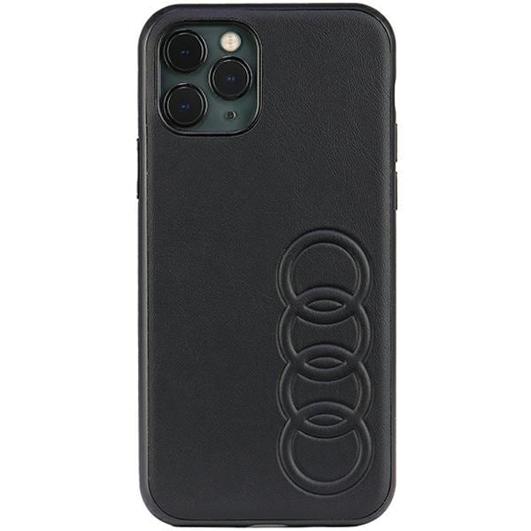 Audi syntetisk lær iPhone 11 Pro 5,8" svart/svart hardcase AU-TPUPPCIP11-TT/D1-BK