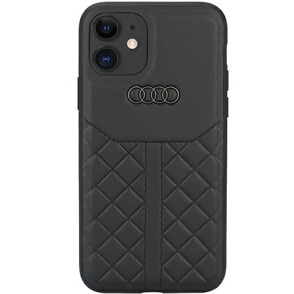 Audi Genuine Leather iPhone 11 / Xr 6,1" svart/sort hardcase AU-TPUPCIP11R-Q8/D1-BK