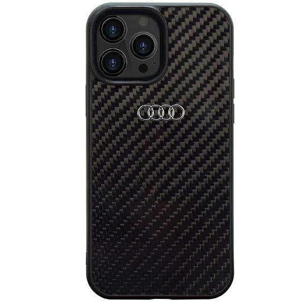 Audi Carbon Fiber iPhone 14 Pro 6,1" svart/svart hardcase AU-TPUPCIP14P-R8/D2-BK